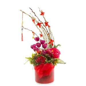 CNY PUSSY WILLOW ARRANGEMENT E