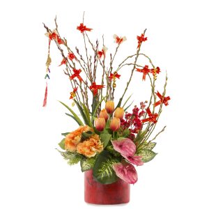 CNY PUSSY WILLOW ARRANGEMENT D