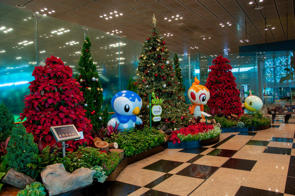Affordable Christmas Decoration Service Singapore - Changi-T3-2 - Prince's Landscape Pte Ltd