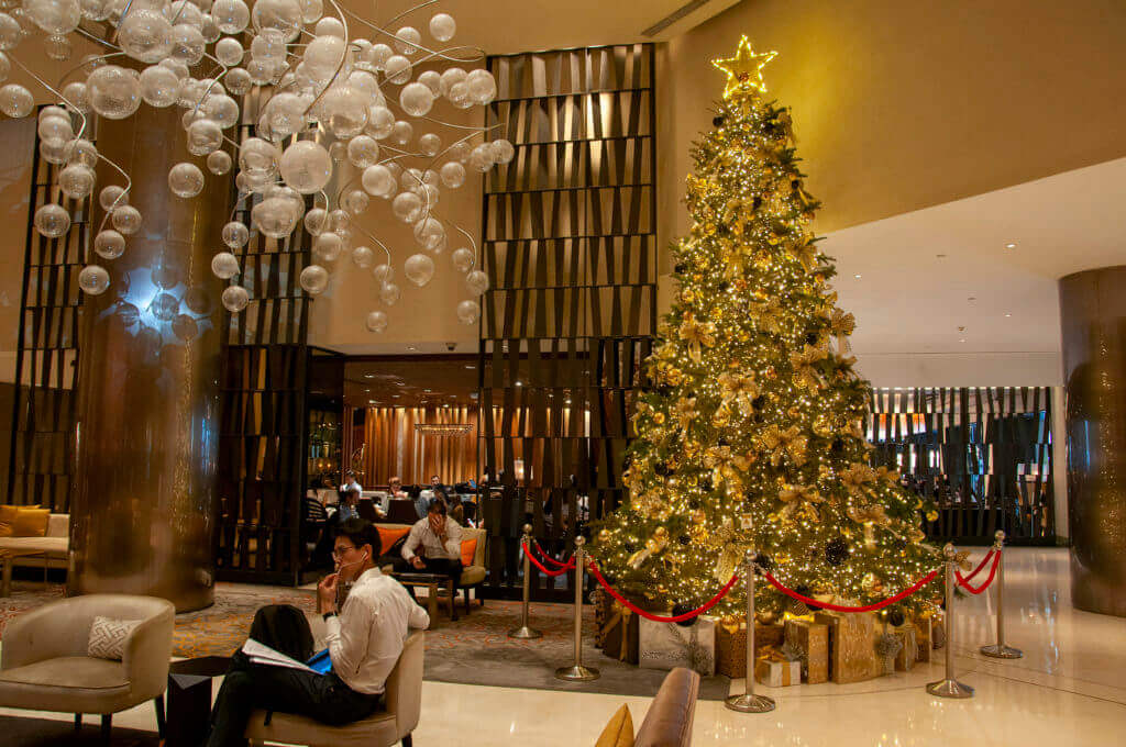 Superb Xmas Decoration in Singapore – Fairmont - Prince's Landscape Pte Ltd