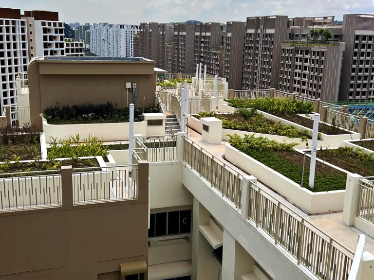 Rooftop garden terraces at Garden Terrace @ Tengah